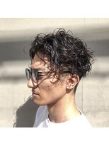 ヘアー アイス ルーチェ(HAIR ICI LUCE) スパイラルパーマ ランダムパーマ 2ブロック メンズパーマ