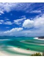 フォーク(FOLK) 夏と海が好きです。これはオーストラリアのホワイトヘヴンビーチ