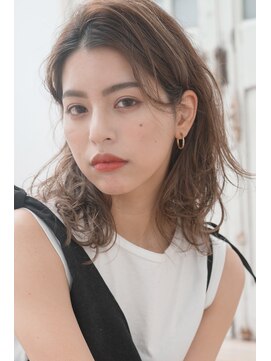 サンク 大船鎌倉店(sunc) ロング×ベージュ×ラフウェーブ..