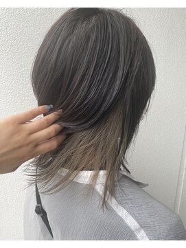 トリート 南行徳本店(TREAT) チラ見せカラー×インナーハイライト×透け感グレージュ/南行徳