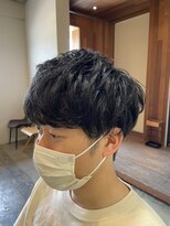 フィールグッドカンパニー(Feel Good Company)&nbsp;メンズパーマ風くせ毛マッシュショートマッシュツーブロック