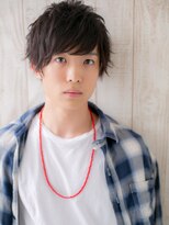 モッズヘア メン 南越谷南口店(mod's hair men) 黒髪でキマルこなれ感!くせ毛ショートマッシュJ