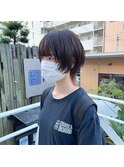 ショートウルフ/ウルフヘア/ショート/グレージュ