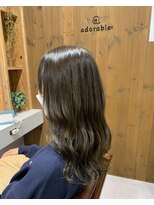 アドラーブル 女池店(adorable)&nbsp;20代30代★スタイリング簡単♪イルミナ透明感アッシュベージュ