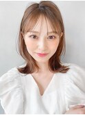美髪ホワイトグレージュネビージュ大人かわいい こなれミディ* 