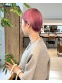 ショート×ピンクカラー