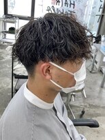 スパイラルパーマ/ツーブロック/波打ち