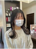 インナーカラー/ミルクティーベージュ/韓国ヘア
