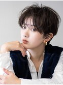 青山 表参道 ショートカット 30代40代 チョコレートブラウン