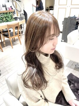 アルクバイネオリーブ 荻窪店(arc by neolive) 韓国風レイヤーカット×オリーブベージュ