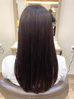 アルターリール(aL ter Rire)&nbsp;黒髪/グレーベージュ/レイヤーロング/前髪パーマ /中村郁未