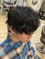 フィッティ 横須賀中央店(fiti) 波巻き+スパイラルパーマmix 刈り上げマッシュ