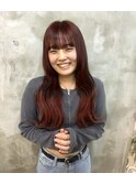 long【外巻きロング×ルーツカラー】