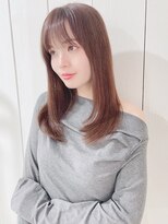 ロンド リリー 銀座(Lond Lily)&nbsp;オリーブベージュ×韓国レイヤーカット前髪[銀座]