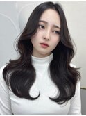 レイヤーカット/韓国ヘア/透明感カラー
