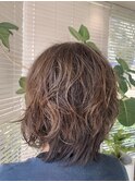 大人可愛いデジタルパーマナチュラルくせ毛風