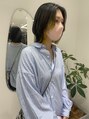ジーナ 天神(Zina) ボブにデザイン性のあるカラーが相性◎