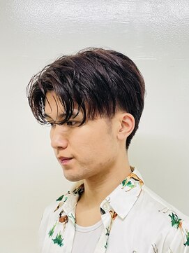 ヨシザワインク プレミアム 築地店(YOSHIZAWA Inc. PREMIUM) ナチュラルマッシュセンターパートツーブロ刈り上げ