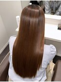ロングストレート/艶髪縮毛矯正/髪質改善/透明感/10代20代30代