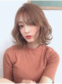 立体感ふわふわボブ×20代30代大人可愛い小顔スタイル