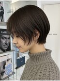 市川ショートヘアショートボブショートカット白髪染めハイライト
