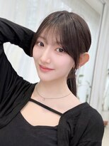 レイリー 原宿 表参道(Rayreee) オフィスでも可愛い好印象ポニーテール