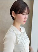 みね.顔周りも可愛いマッシュショート！30代40代小顔新宿面長