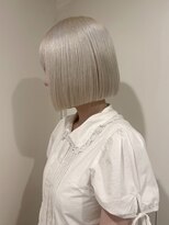 ペレ アネックス 大阪梅田茶屋町店(PELE ANNEX)&nbsp;ホワイトグレージュ/デジタルパーマ/フェザー/梅田