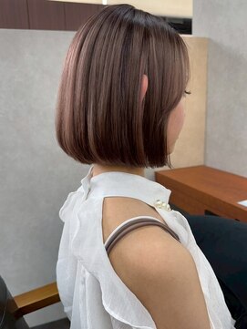 オズ 郡山駅前店(OZ) 垢抜けピンクブラウンボブ