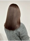 髪質改善カラー×20代艶々ブラウンカラー