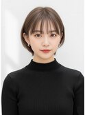 西梅田/小顔ショート３０代ブリーチしない白髪ぼかし