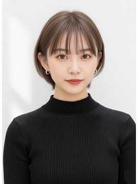 エールバイボヌール(Ere by Bonheur) 西梅田/小顔ショート３０代ブリーチしない白髪ぼかし