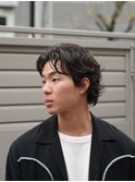 ニュアンスサーフカールセンターパートニュアンスパーマ