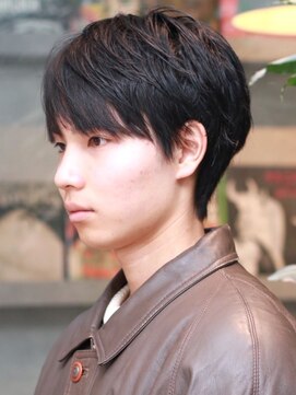 ブロック(bloc) 黒髪ショート マッシュ 爽やか 20代 似合わせカット