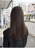 20代30代春ロングヘア/イルミナカラーオリーブ/髪質改善