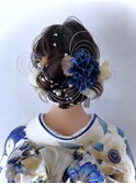 成人式に大人気♪カチモリ★リボンシニヨン