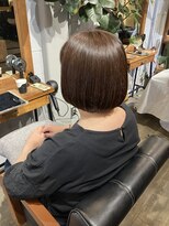 ヘアードレスビュー(hair dress V.I.E.W) あごレングスボブ×ブラウンベース
