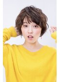 クセ毛風　ナチュラルショート