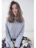 ほつれウェーブセミロングスタイル