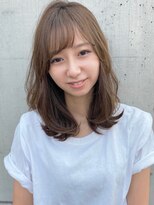 ロンドプランタン 恵比寿(Lond Printemps) 大人可愛い外ハネレイヤーロブ/柔らかシアベージュ