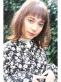 ロゼ 茨木(Rose) ミディアムボブでラベンダーでヘアカラーに仕上げています。
