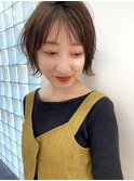 【梅田茶屋町】ミニボブ×ナチュラルベージュ×オン眉ボブ