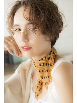 ミエル ヘア 新宿(miel hair) 〈mielhair新宿〉アプリコットベージュ ショート