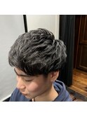 ツーブロアップバング