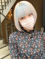 セレーネヘアー(Selene hair) pale white × mizu iro ☆