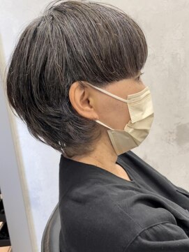 ロアン 福津店(roan) グレイヘア×マッシュウルフ