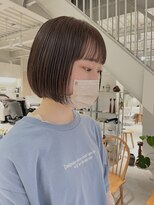 グリーン(green)&nbsp;ワイドバング　小顔ミニボブ　とろみカラー　bymisaki