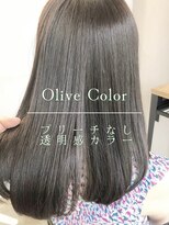 フォンズ(FONS)&nbsp;ブリーチなし透明感カラー/オリーブグレージュ/オリーブカラー