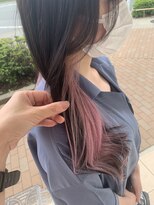 エイミーバイアフロート(amie  by afloat)&nbsp;チラ見せ☆ピンクのインナーカラー