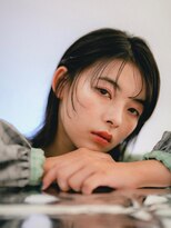 アグ ヘアー リゾート 石垣島店(Agu hair resort)&nbsp;《Agu hair》暗髪 シースルーバング ロブ 3